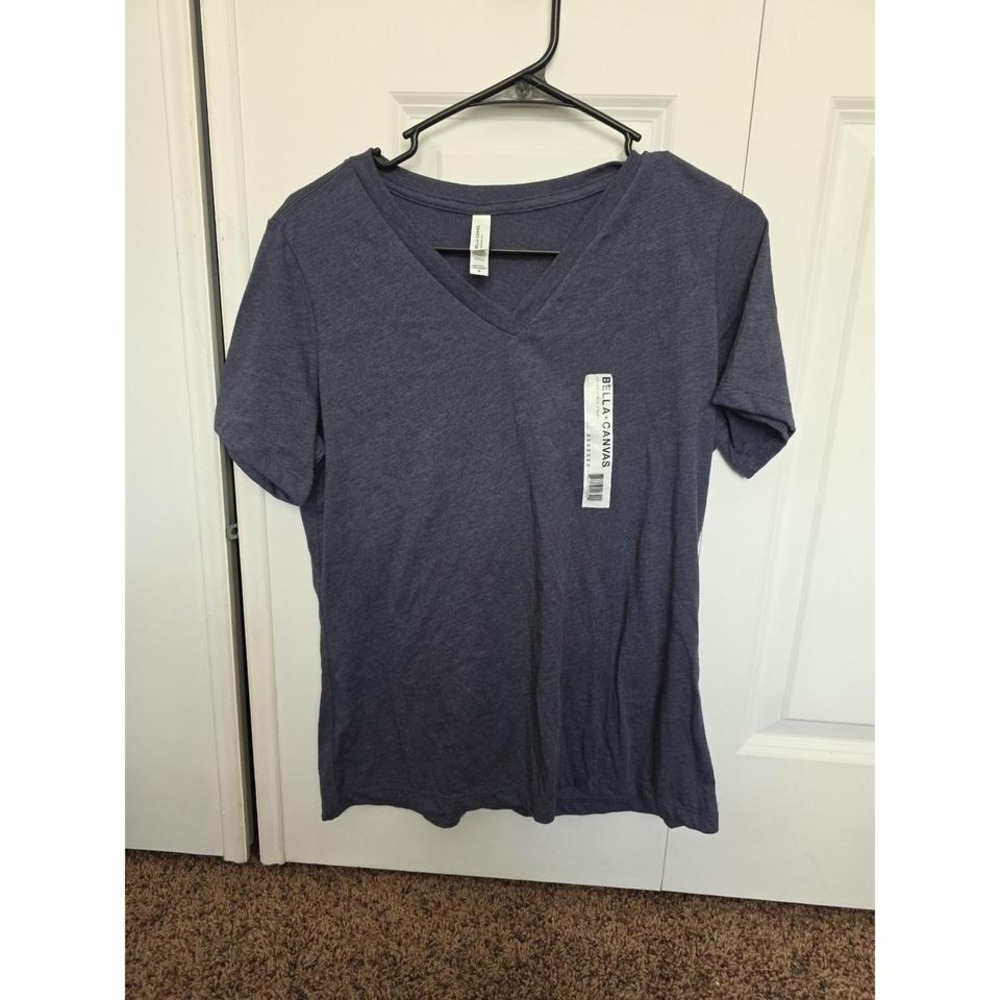 Grey V Neck T Shirt